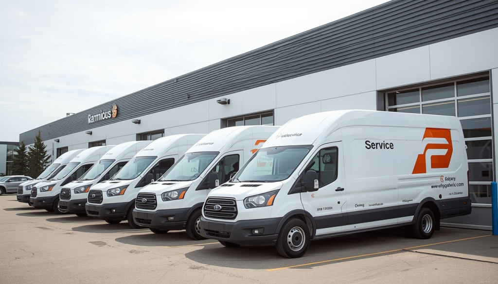 Commercial fleet vehicles serviced in Calgary